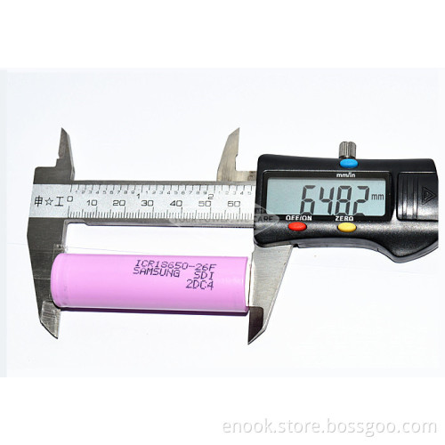 Original Samsung ICR18650-26F 3.7V 2600 mAh Battery